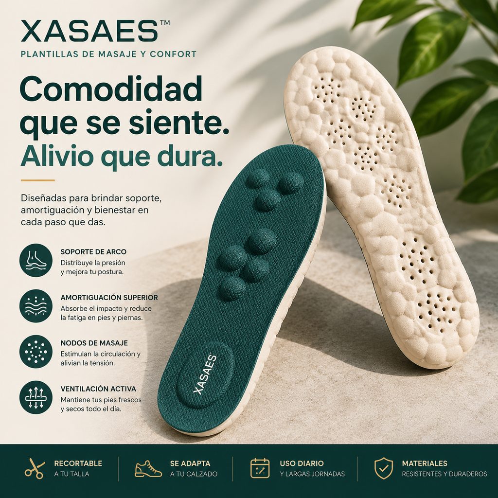 Xasaes™ Plantillas de Masaje y Confort